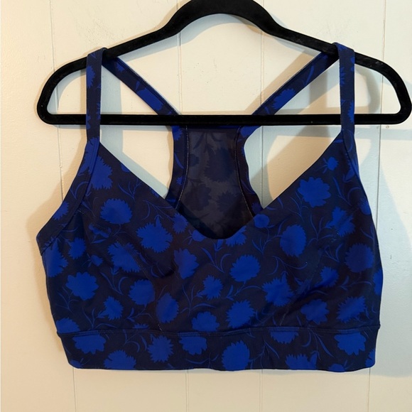 Boden Jessica Active Sports Bra Navy Persian Blue Size 14 - Picture 2 of 6